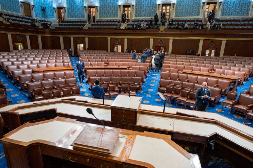 United States President Joe Biden departs after delivering his third State of the Union address in the House Chamber of the US Capitol in Washington, DC, USA, 07 March 2024.