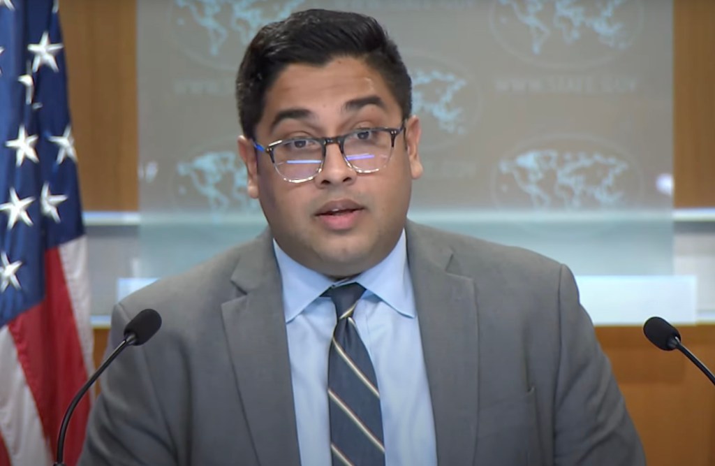 Vedant Patel, Daily Press Briefing from the State Department.