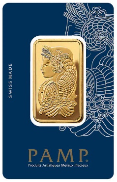 1 oz PAMP Suisse Lady Fortuna Gold Bar with Veriscan, carbon neutral certified, and in protective CertiPAMP packaging