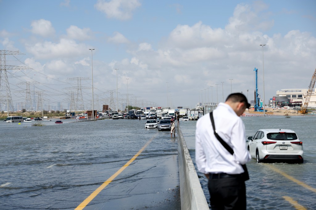 The United Arab Emirates attempted to dry out Wednesday from the rare torrential storm that flooded out portions of major highways and Dubai’s international airport.