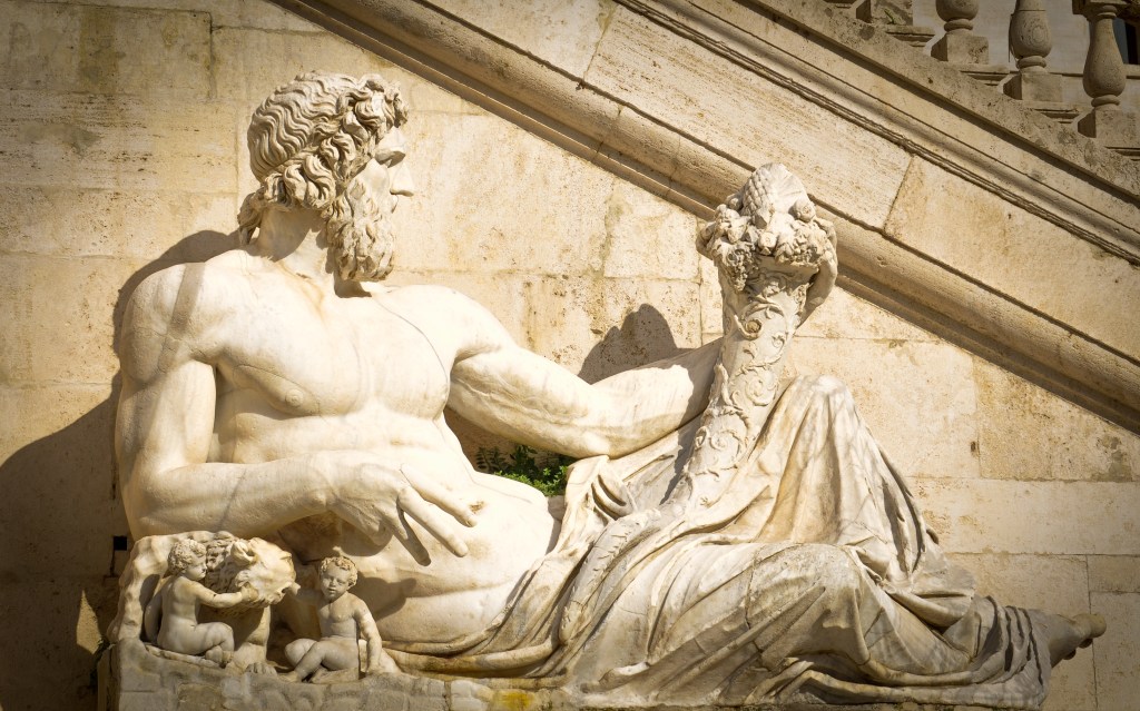 Statue of Zeus in Rome, Italy