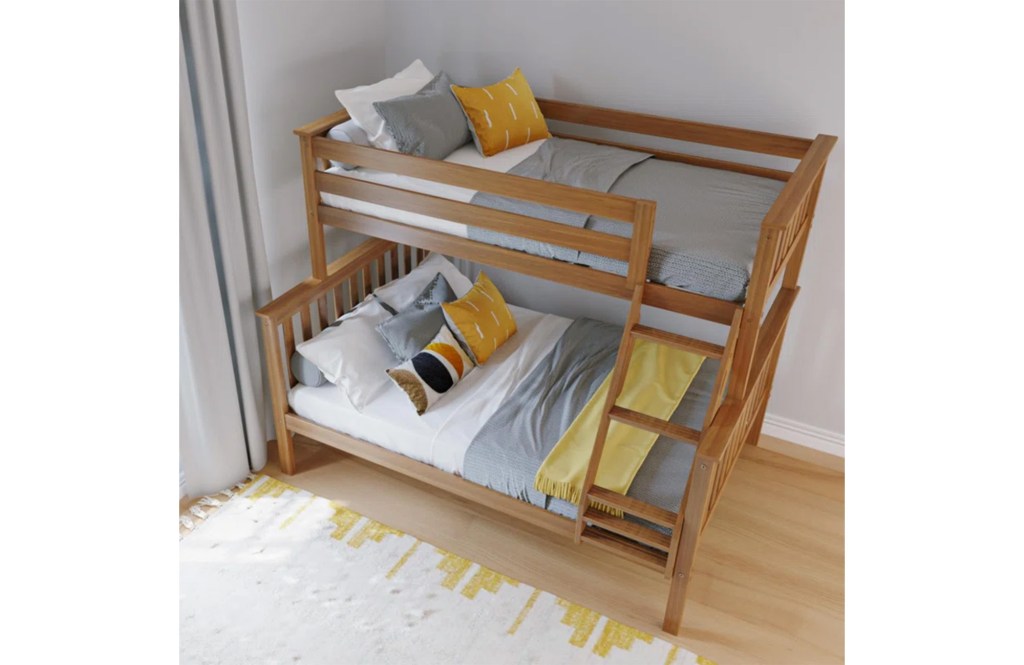 Bolles Twin Over Full Solid Wood Standard Bunk Bed by Harriet Bee