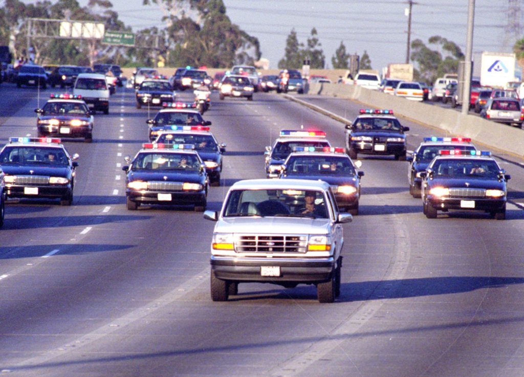 OJ Simpson infamously drove a white Bronco during the police chase before his arrest in 1994.