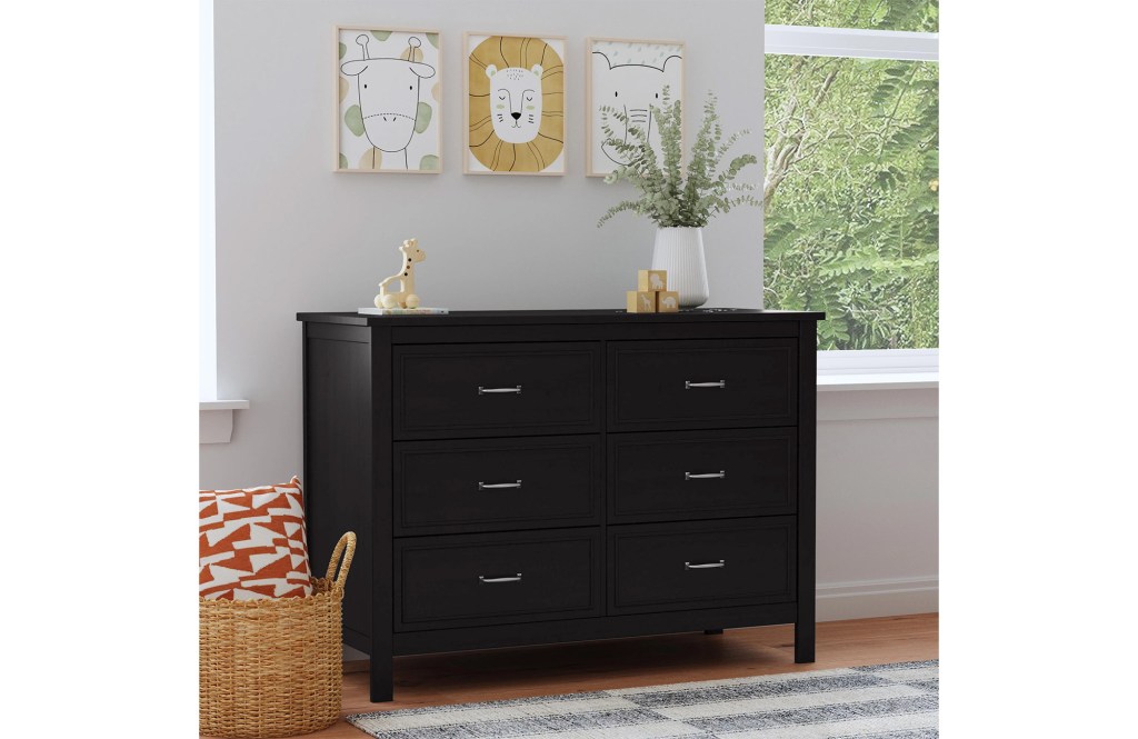 Charlie 6 Drawer 46.625" W Double Dresser
