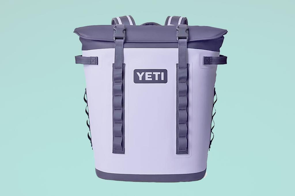 Image of a blueish purple Yeti backpack