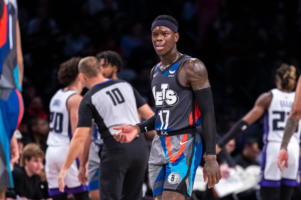 Dennis Schröder shot just 1-for-12 for the Nets during their loss to the Kings on Sunday.