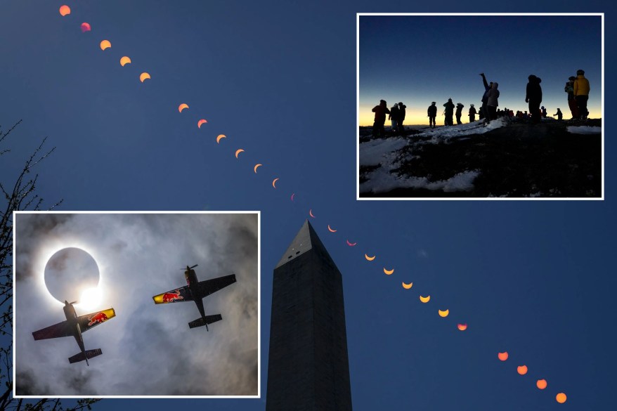 North America comes together to watch the solar eclipse: photos