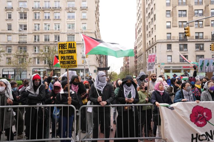 Pro-Palestinian demonstrators