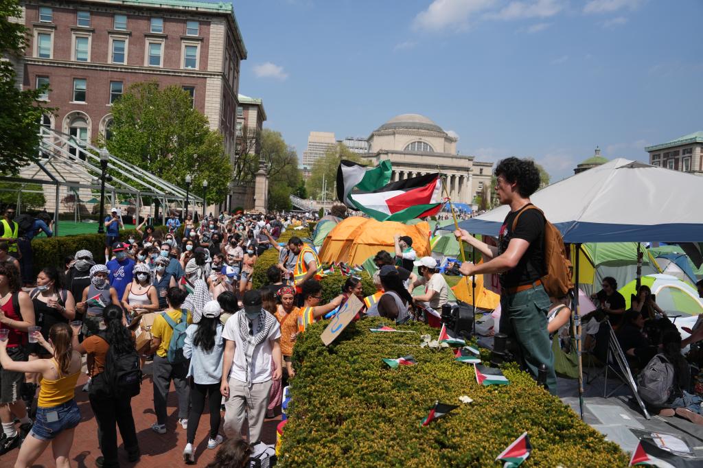 Columbia encampment protesters