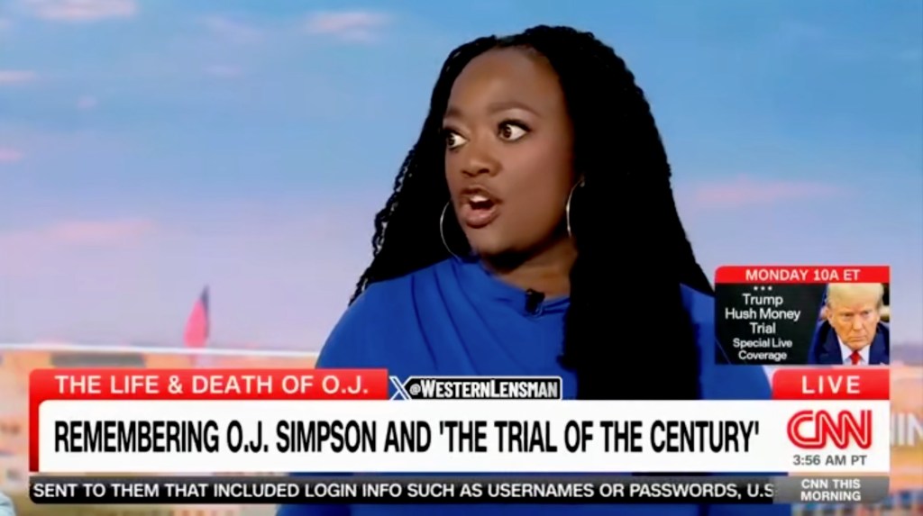 Ashley Allison, a CNN commentator, sparked outrage on Thursday over remarks about OJ Simpson.