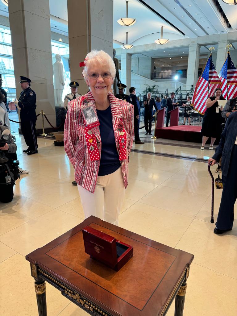 Dolores Leonard at the ceremony