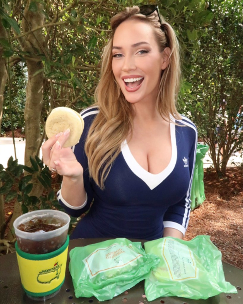 Paige Spiranac posted on social media throughout Masters week.