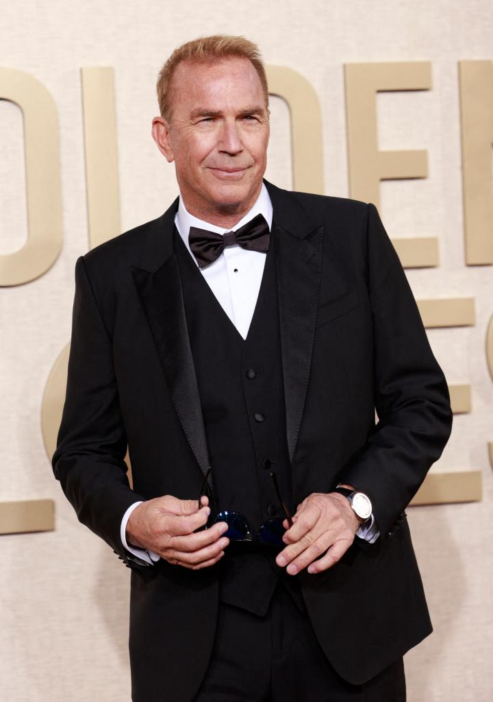 Jan. 7, 2024: Kevin Costner at the 81st annual Golden Globe Awards in Beverly Hills.