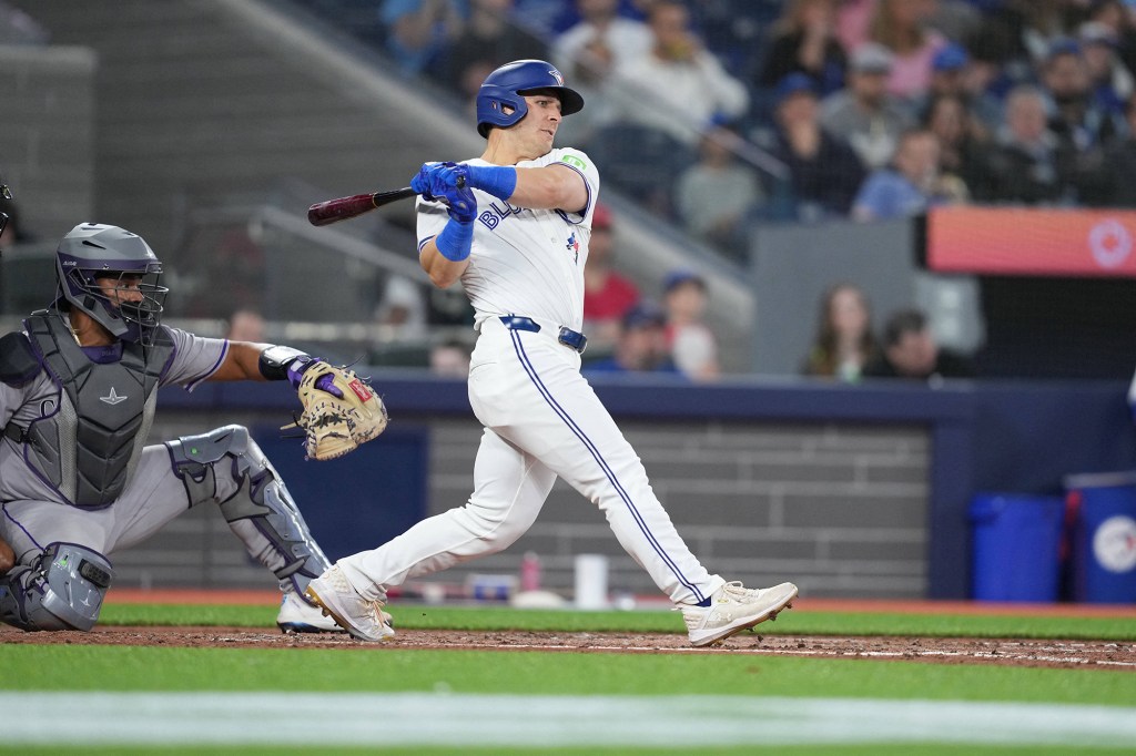 Daulton Varsho has recorded just six hits for the Blue Jays this season.