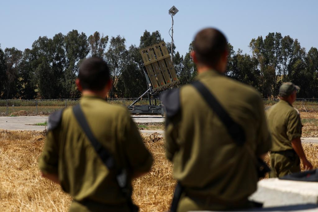 A view of an Iron Dome anti-missile battery, near Ashkelon, in southern Israel April 17, 2024