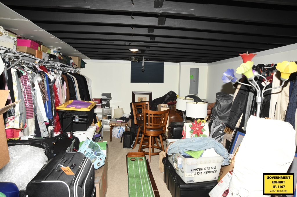 A messy room inside Menendez' home