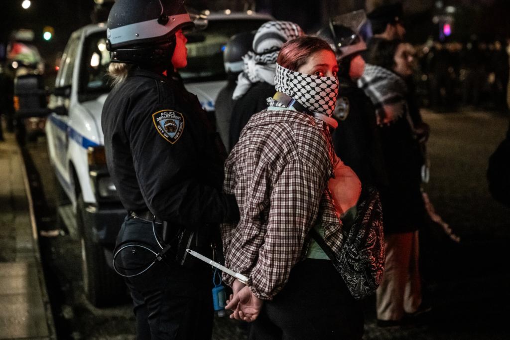 About 100 protesters were arrested in the mass sweep, sources told The Post.