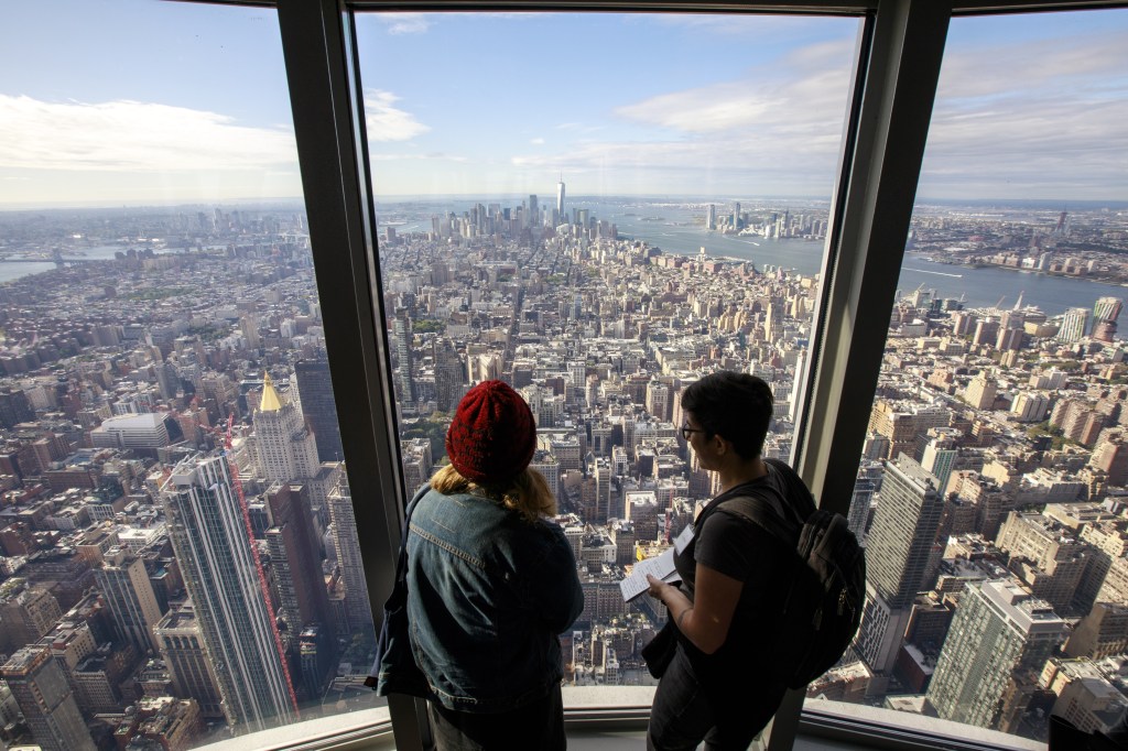 Visitors at the observatory.