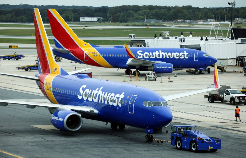 Southwest Airlines planes.