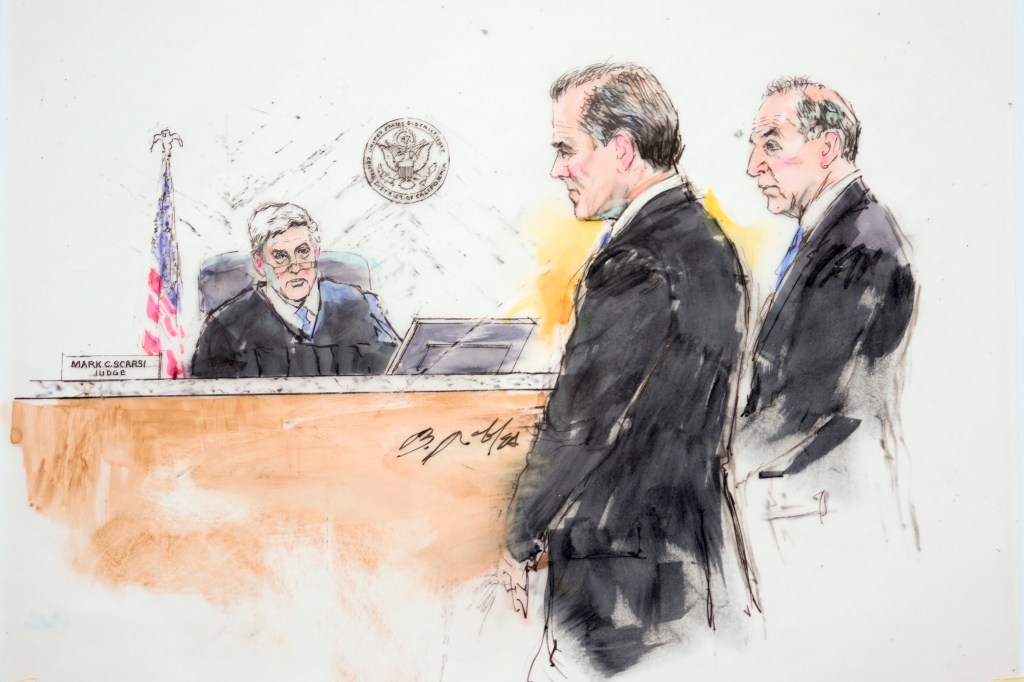 Courtroom sketch of Hunter Biden