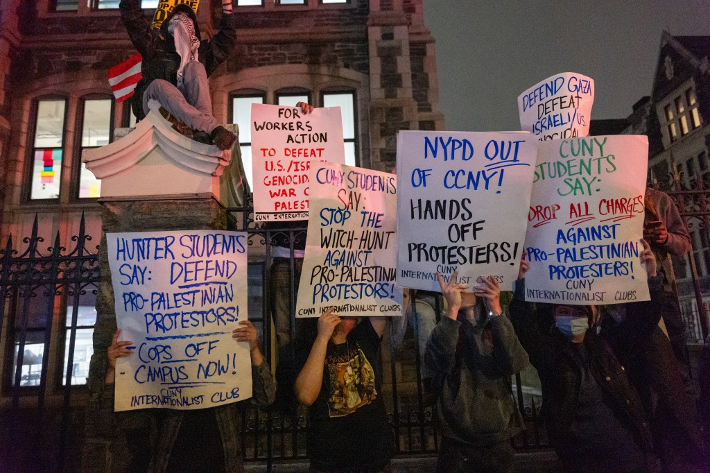 CUNY protesters.