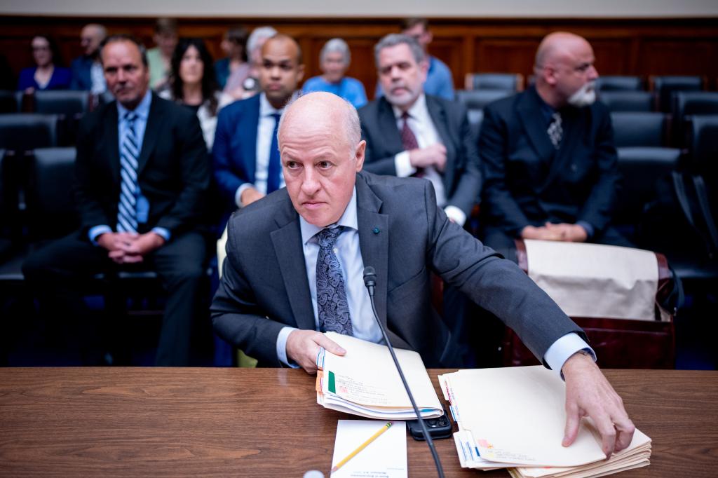 EcoHealth Alliance President Dr. Peter Daszak arrives for a House Select Subcommittee hearing on the Coronavirus Pandemic on Capitol Hill on May 1, 2024 in Washington, DC. The hearing is part of an investigation into Daszak, who's organization is a non-profit whose goal is to prevent pandemics and was involved in investigations into the origin of the COVID-19 pandemic.