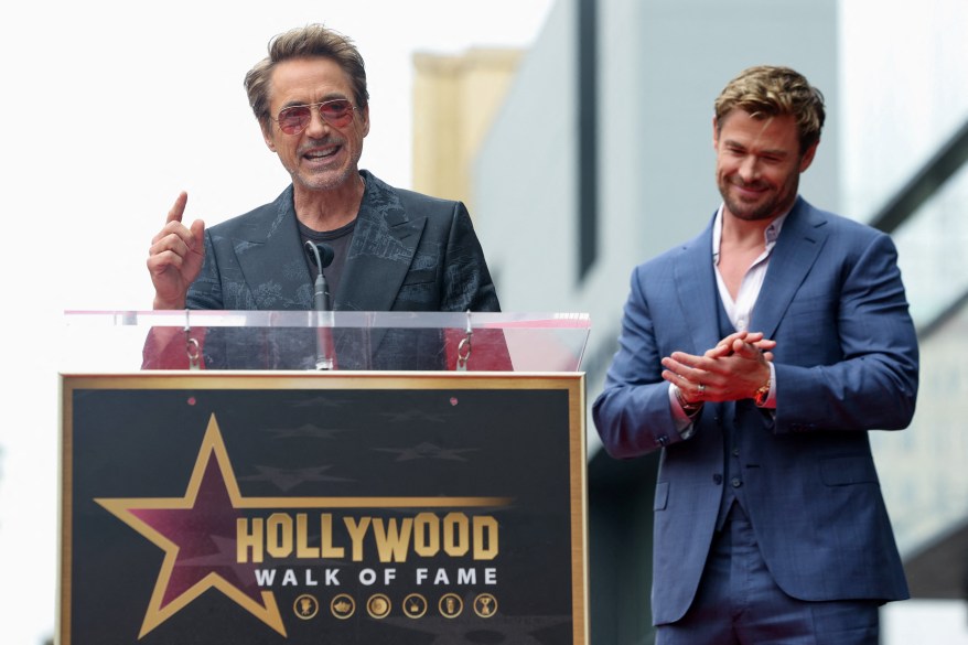 Chris Hemsworth unveils his star on the Hollywood Walk of Fame in Los Angeles, California, U.S. May 23, 2024.