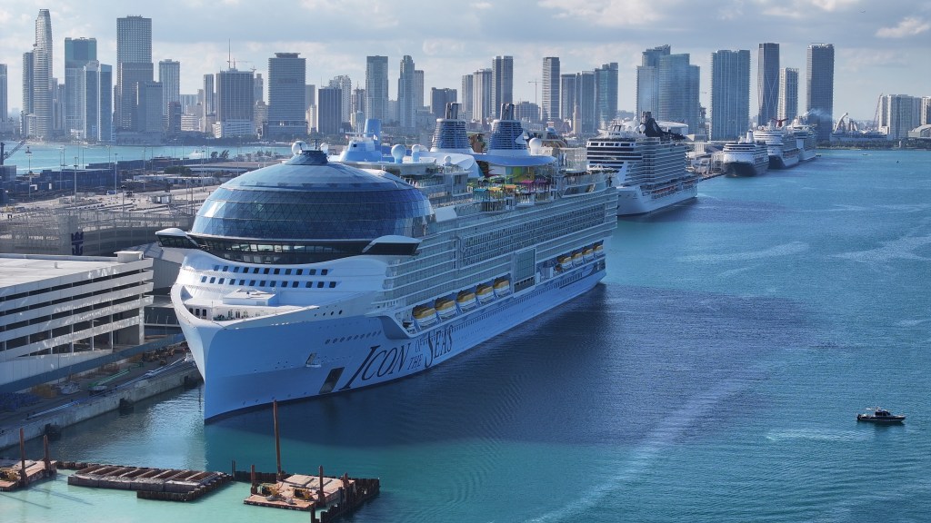 Royal Caribbean's Icon of the Seas, billed as the world's largest cruise ship.