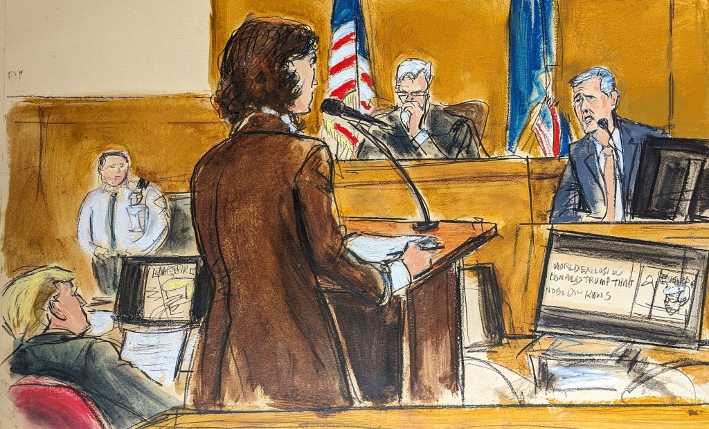 Cohen testified that Trump never directly denied the affair with McDougal.