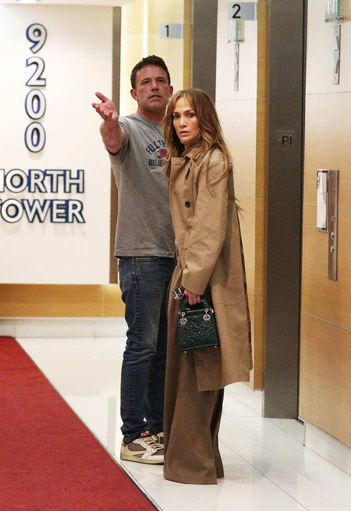 Ben Affleck and Jennifer Lopez at Soho house in LA