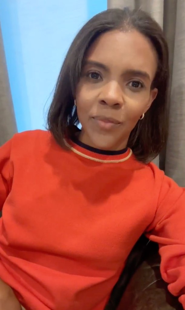 Candace Owens posted a video on social media on Wednesday.