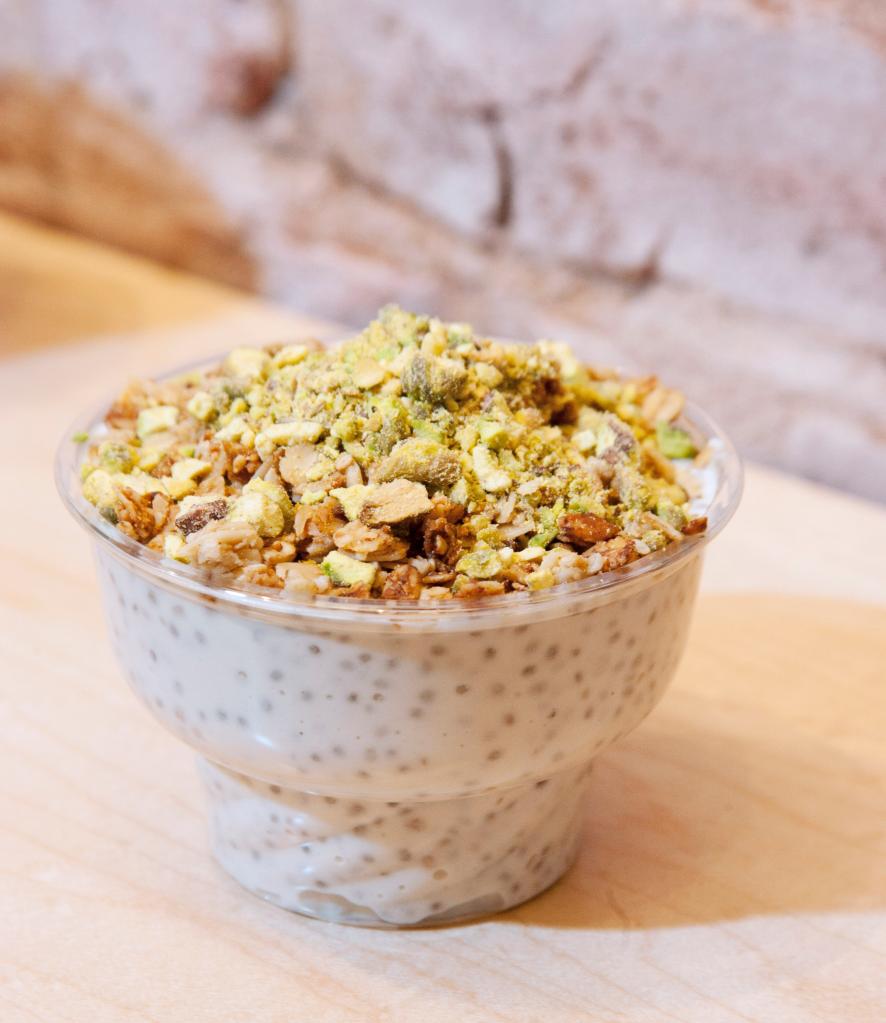 Calorically dense, Smith recommends eating granola as a topping rather than by the bowlful.