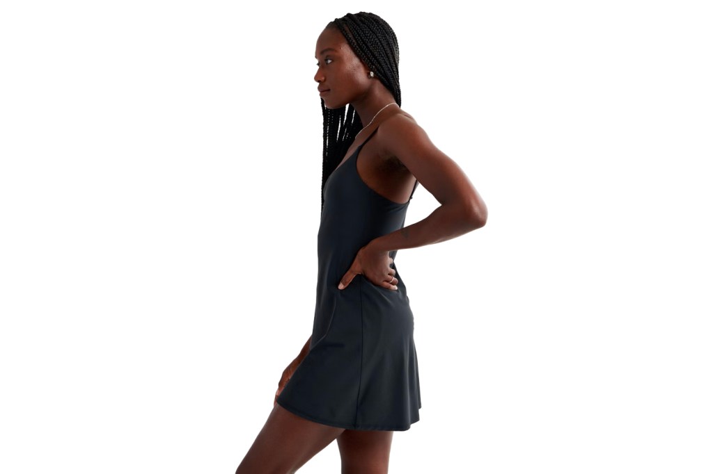 woman in a sports dress