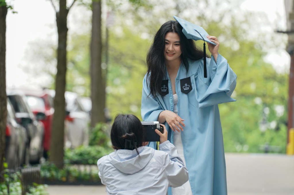 Peng getting photographed by a friend.