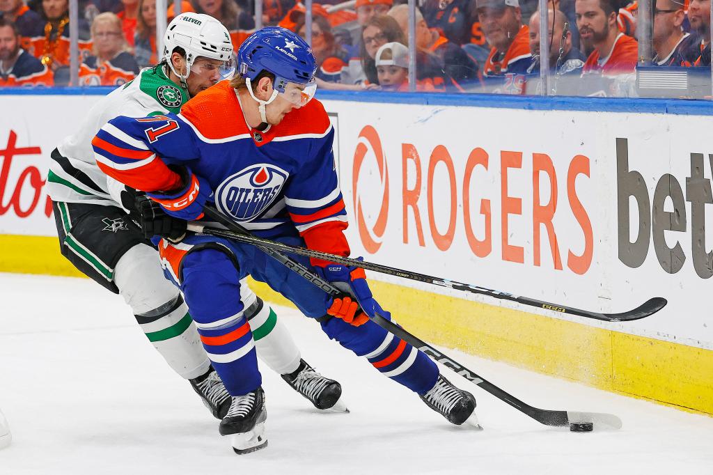 The Oilers won Game 4 to even the series.