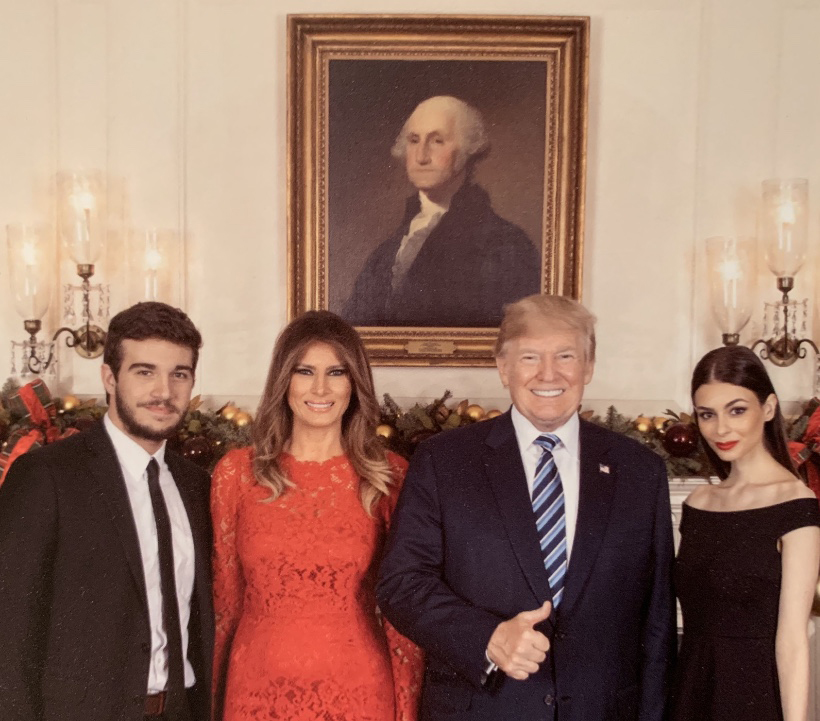 Elizabeth Pipko, husband Darren Centinello, Donald Trump and Melania Trump