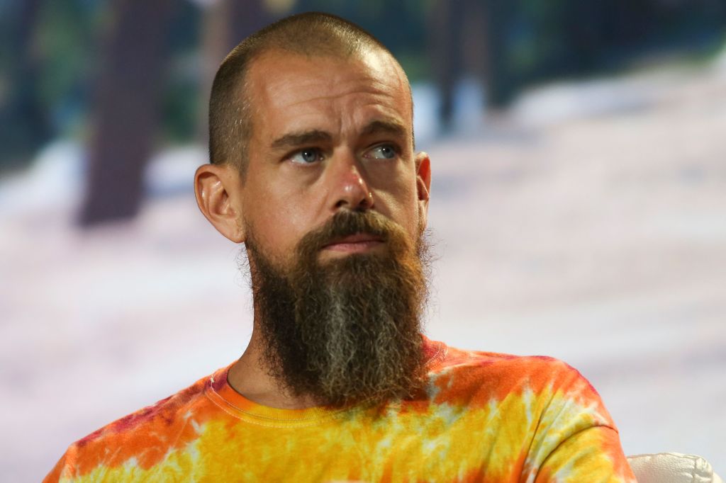 Jack Dorsey, CEO of Twitter and co-founder of Square, attending the Bitcoin 2021 Convention in Miami, Florida