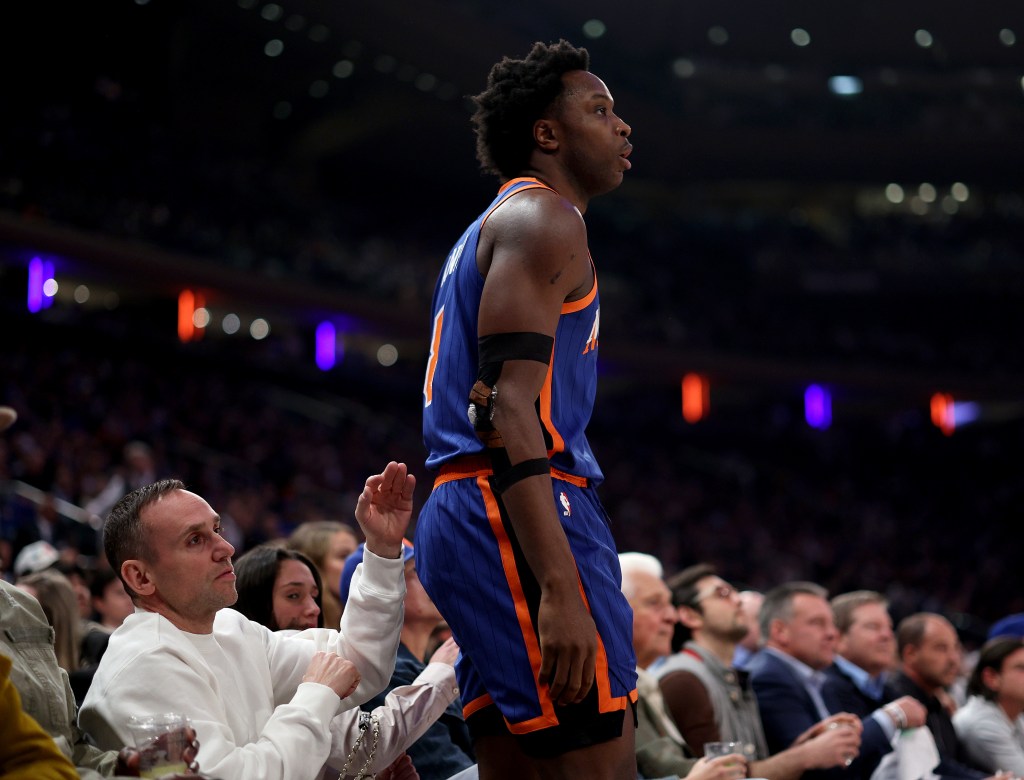 Michael Rubin cheers at The Garden during Game 5 Knicks-76ers, April 30th. 