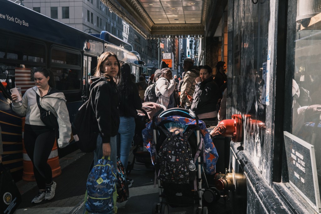 Migrants at Roosevelt Hotel on March 25