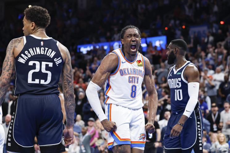 The Thunder and Mavericks meet in the Western Conference semifinals.