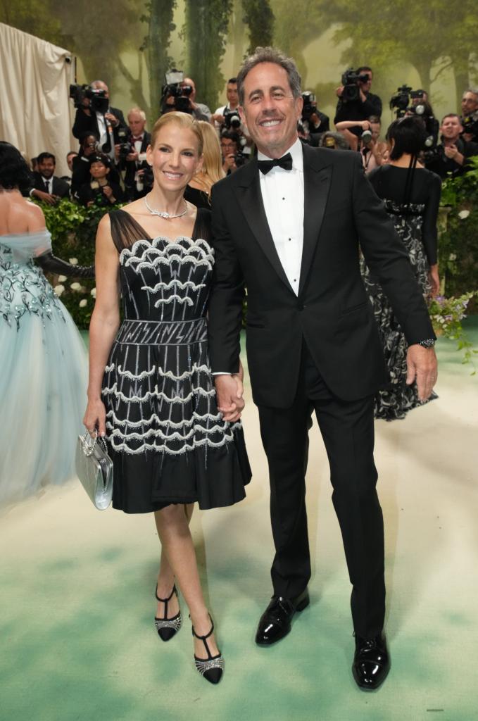 Jessica and Jerry Seinfeld on the Met Gala red carpet.