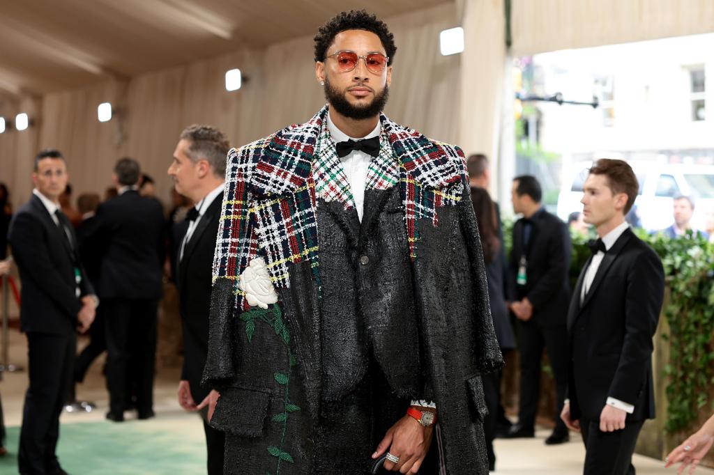 Ben Simmons attends The 2024 Met Gala Celebrating "Sleeping Beauties: Reawakening Fashion" at The Metropolitan Museum of Art on May 06, 2024 in New York City. 