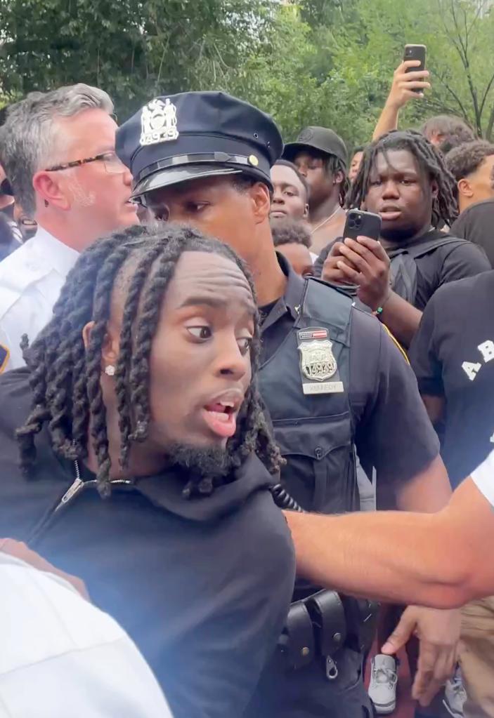 Kai Cenat arrested by cops in Union Square