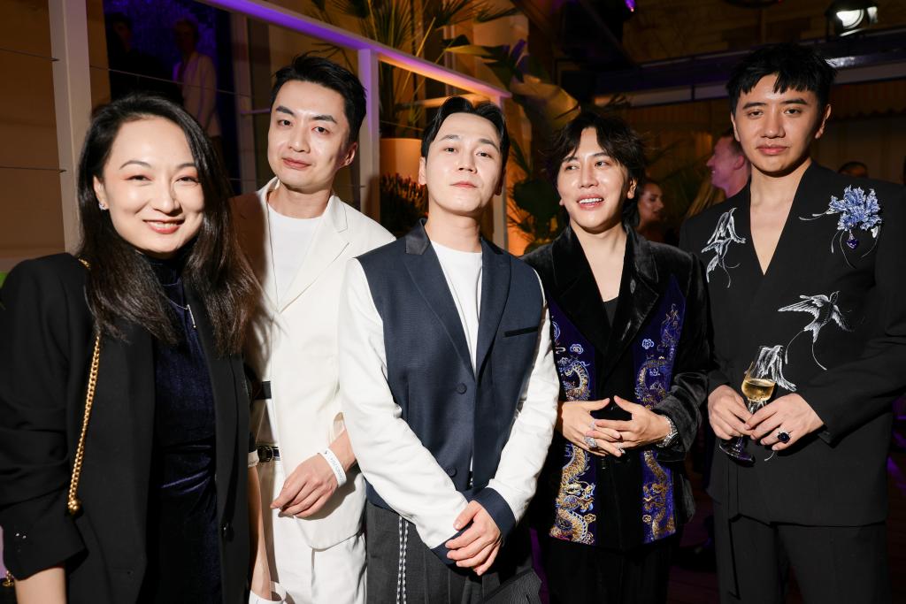 Group photo: Wang (second from right) in Cannes