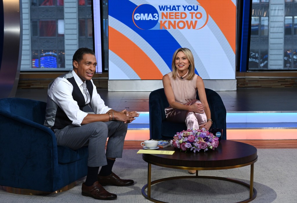 T.J. Holmes and Amy Robach on "GMA3"