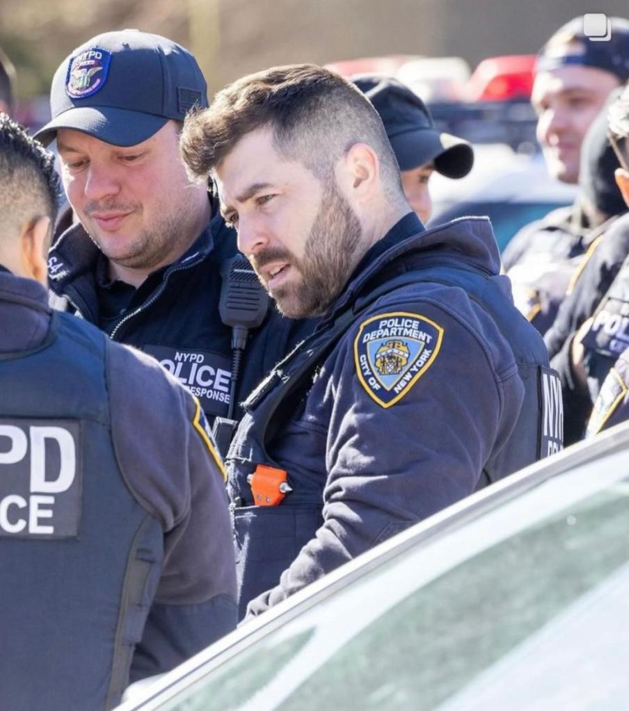 Diller with other police officers in an undated photo.