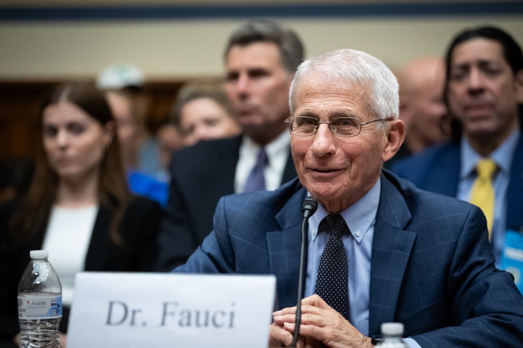 Dr. Anthony Fauci testifying before the House Select Committee on the Coronavirus in Washington, DC on June 3, 2024