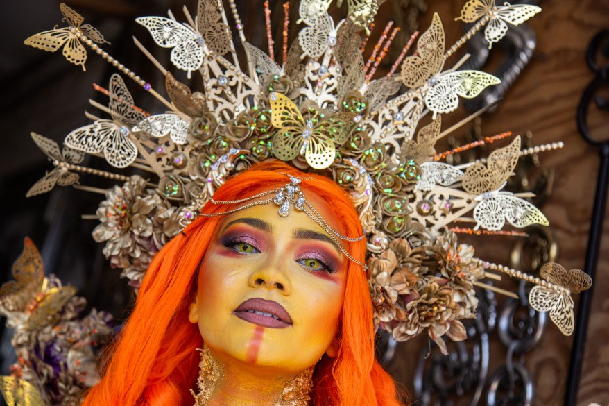 People in costume march during the 42nd annual Mermaid Parade at Coney Island.