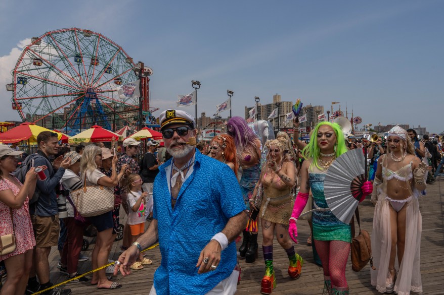 Participants walk the boardwalk during the annual event.