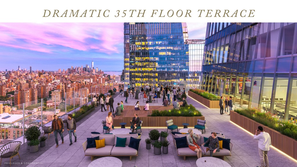 Related plans to redesign the tower’s ground-floor lobby, sky lobby and amenities -- including a high-floor outdoor terrace that was previously unused.